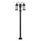 Z-Lite Roundhouse 3 Light Outdoor Post Mounted Fixture, Black And Clear Seedy 569MP3-567P-BK - alternate 1